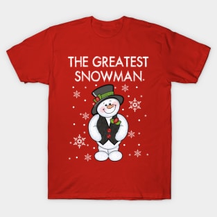 Frosty Abominable Greatest Snowman Hat Christmas T-Shirt